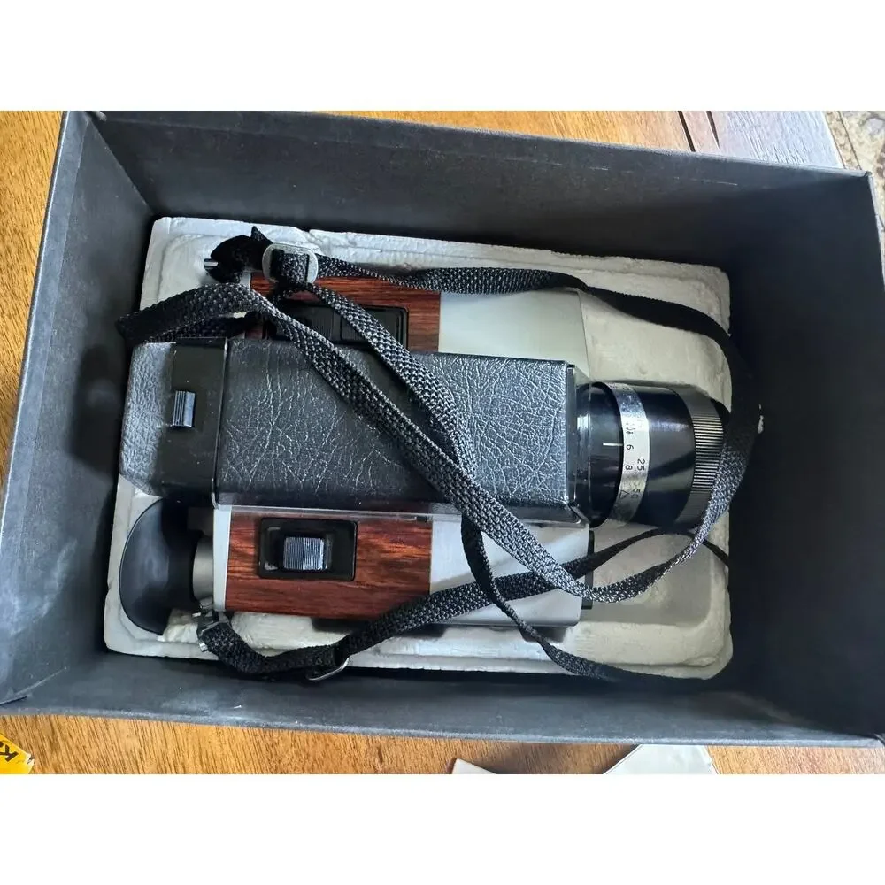 Vintage Kodak XL360 Super 8 Movie Camera Box Manual Ektar Zoom Untested